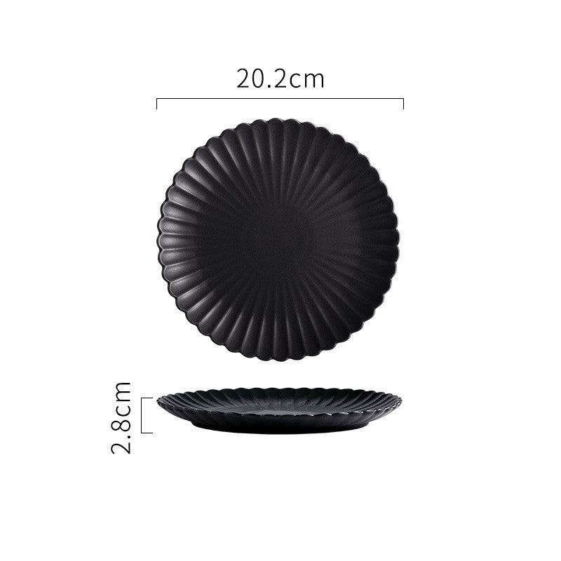 Creative Simple Solid-color Ceramic Cake Plate