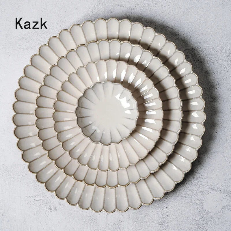 Retro Stripes Ceramic Plate
