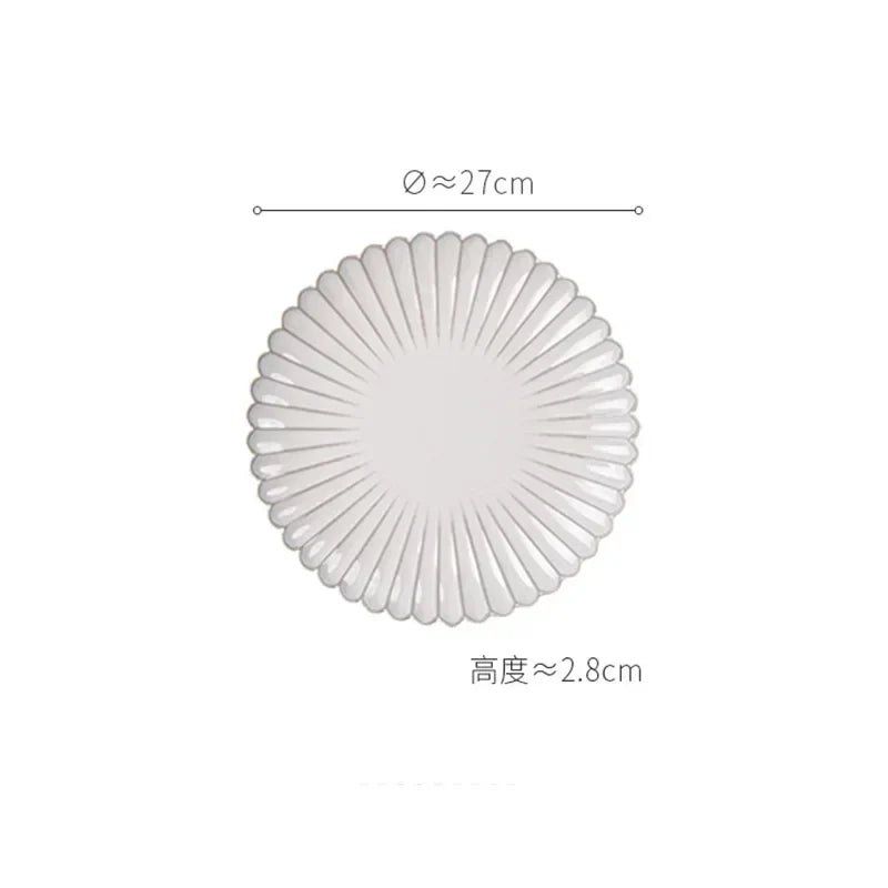 Retro Stripes Ceramic Plate