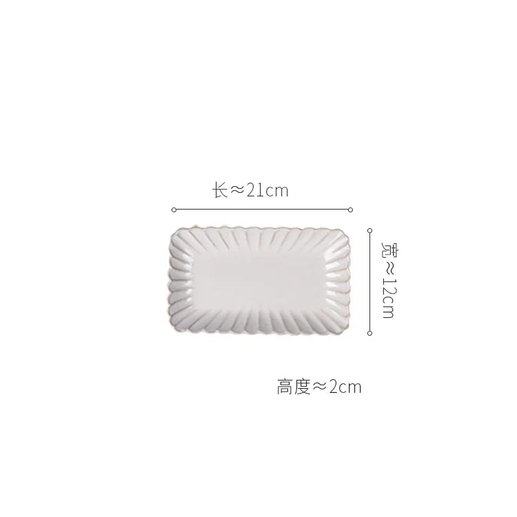 Retro Stripes Ceramic Plate
