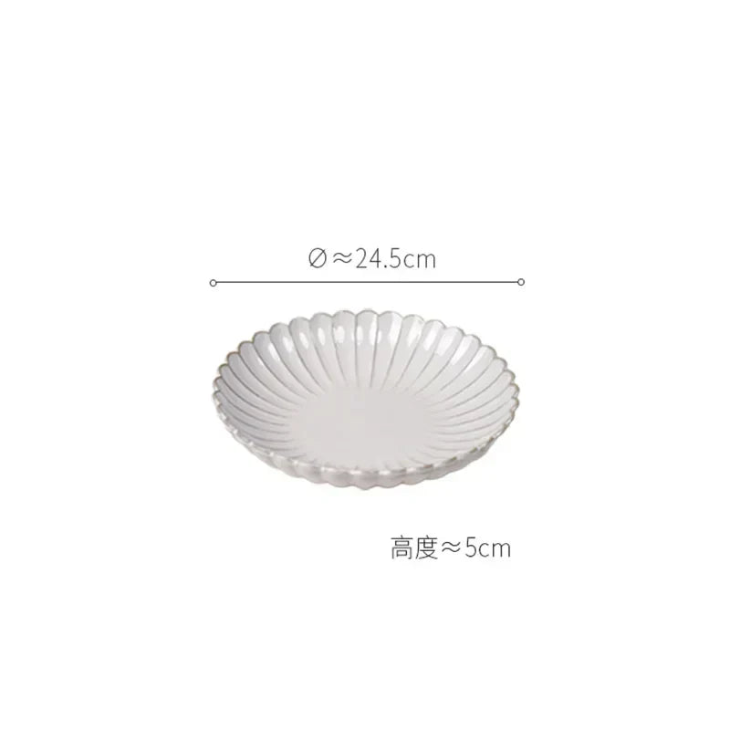 Retro Stripes Ceramic Plate