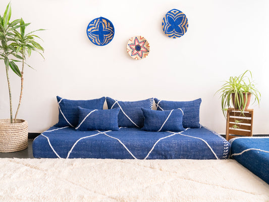 Blue Floor Cushions