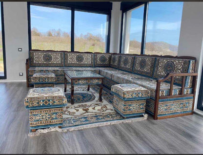 Wooden Bench Majlis
