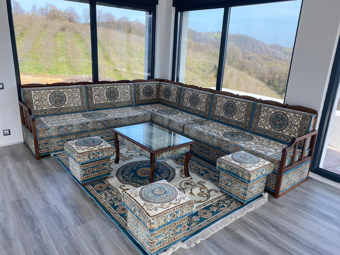 Wooden Bench Majlis