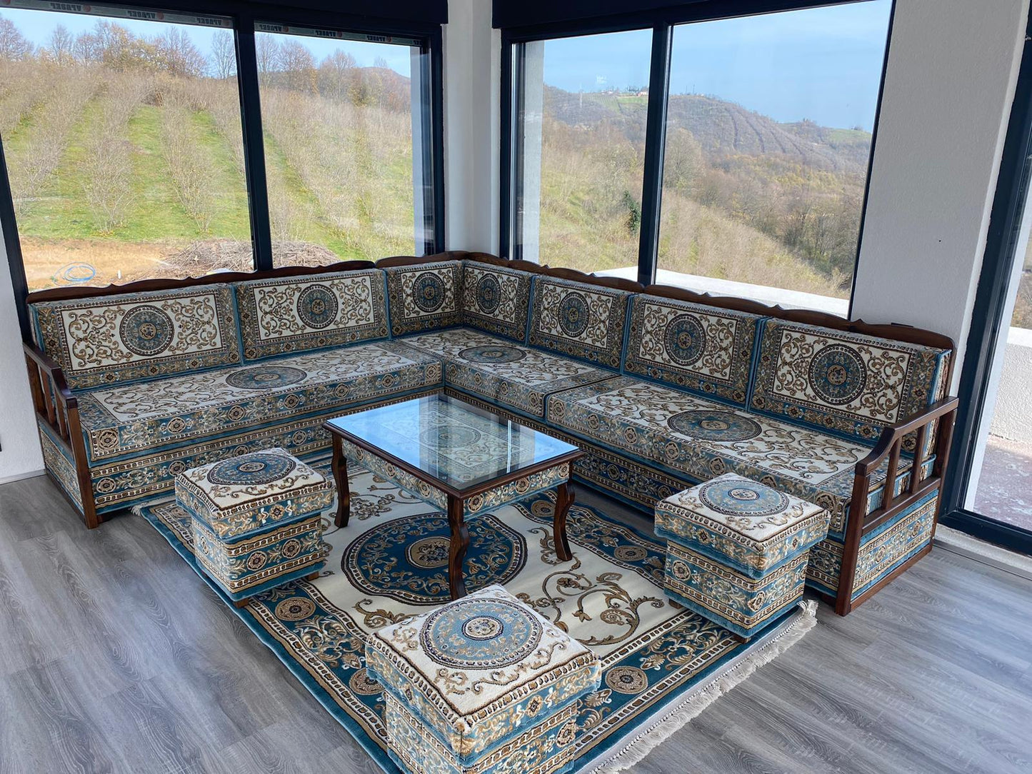 Wooden Bench Majlis