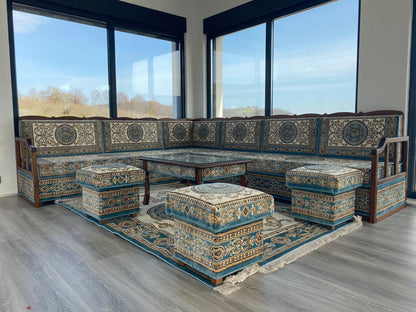 Wooden Bench Majlis