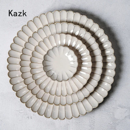 Retro Stripes Ceramic Plate