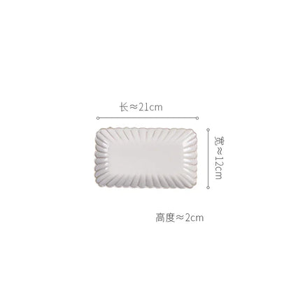 Retro Stripes Ceramic Plate