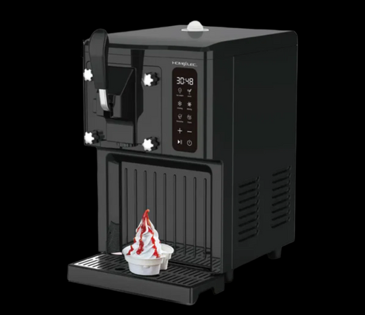 Home Elec Ice Cream Maker 250W 1.5L Black